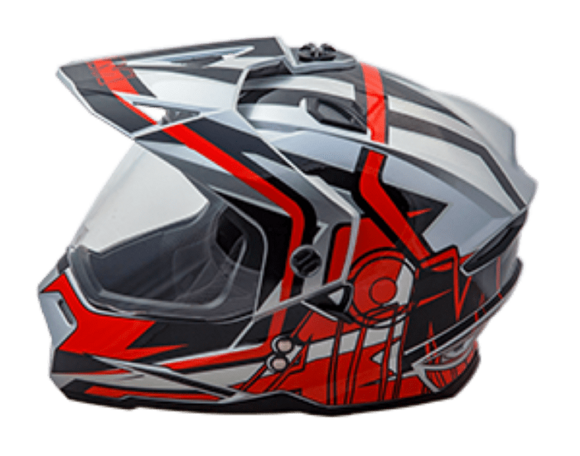 Шлем AiM JK802S Red/Grey/Black, M pitbikemarket.ru